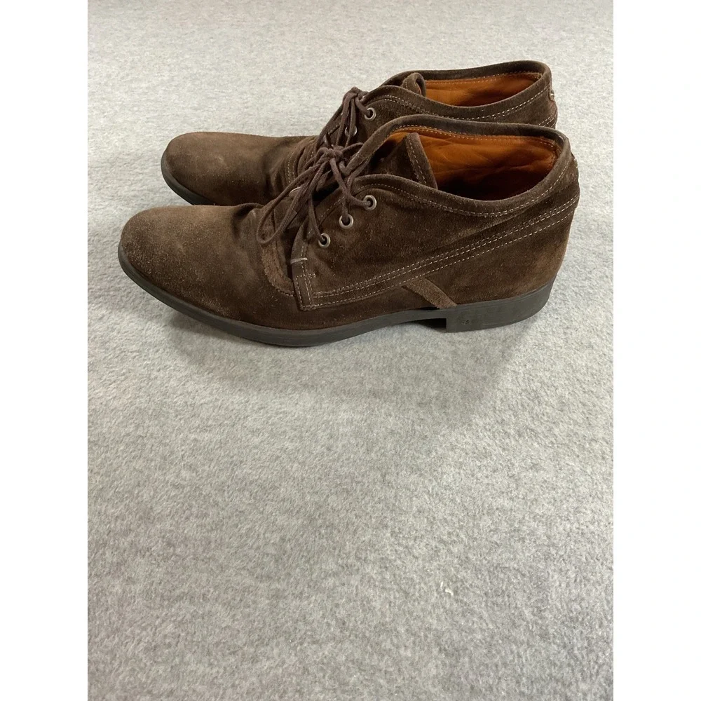 John Varvatos Mens Brown Suede Chukka Boots Vibram Sole F2400R2 Size 9